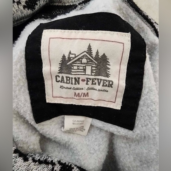Cabin Fever Grey Hoodie With Knit Detailing - Picture 3 of 3